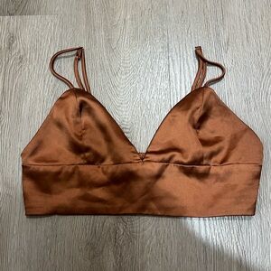Forever 21 Rust Brown Smocked Bralette